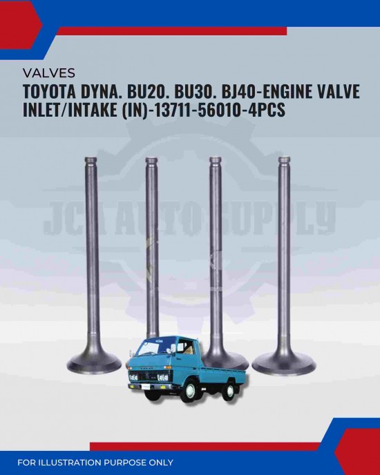 Intake Valve (IN)-Toyota Dyna. BU20. BU30. BJ40-13711-56010