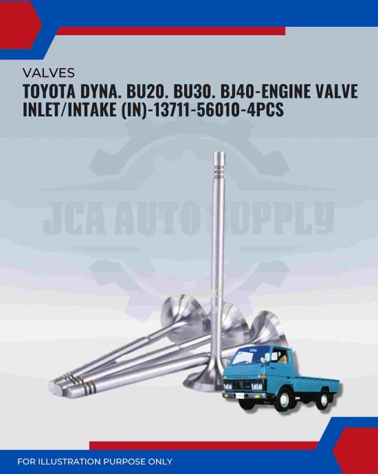 Intake Valve (IN)-Toyota Dyna. BU20. BU30. BJ40-13711-56010