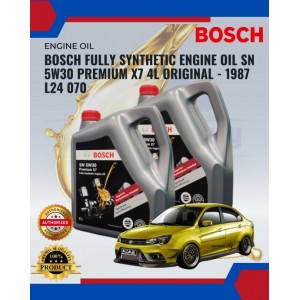 Bosch Fully Synthetic Engine Oil Sn 5w30 Premium X7 4l Original-1987 L24 070