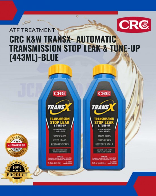 CRC K&W TransX- Automatic Transmission STOP LEAK & TUNE-UP (443mL)-Blue Engine Oil & Fluids image