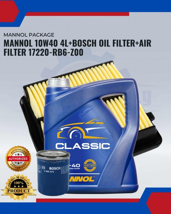 COMBO PACKAGE HONDA CITY TMO (MANNOL 10W40) Engine Oil & Fluids image