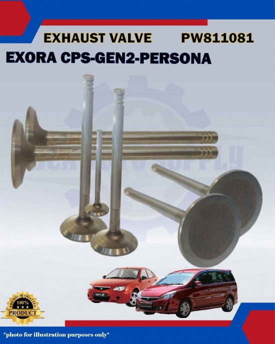 Exhaust Valve (EXH) Set (8pcs)-Proton Exora CPS-GEN2-Persona-PW811081