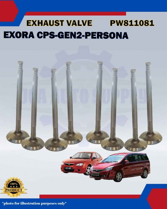 Exhaust Valve (EXH) Set (8pcs)-Proton Exora CPS-GEN2-Persona-PW811081