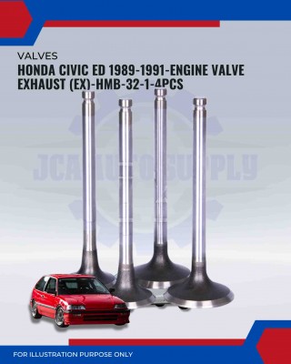 Exhaust Valve (EX) Set--Honda Civic ED 1989-HMB-32-1