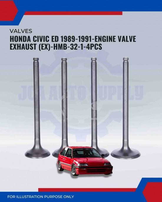 Exhaust Valve (EX) Set--Honda Civic ED 1989-HMB-32-1 Exhaust Valve (EX) Set--Honda Civic ED 1989-HMB-32-1