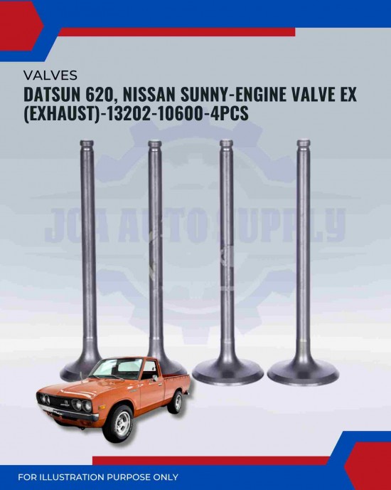 Exhaust Valve Set (4pcs)-Datsun 620-520-521-Nissan Bluebird-Sunny-13202-10600 Exhaust Valve Set (4pcs)-Datsun 620-520-521-Nissan Bluebird-Sunny-13202-10600