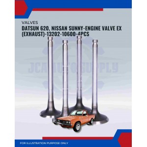 Exhaust Valve Set (4pcs)-Datsun 620-520-521-Nissan Bluebird-Sunny-13202-10600
