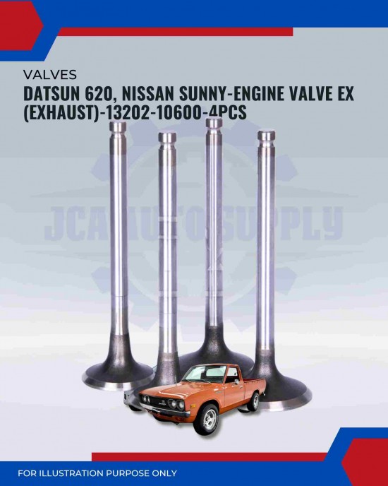 Exhaust Valve Set (4pcs)-Datsun 620-520-521-Nissan Bluebird-Sunny-13202-10600 Exhaust Valve Set (4pcs)-Datsun 620-520-521-Nissan Bluebird-Sunny-13202-10600