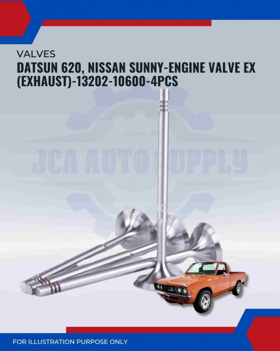 Exhaust Valve Set (4pcs)-Datsun 620-520-521-Nissan Bluebird-Sunny-13202-10600 Exhaust Valve Set (4pcs)-Datsun 620-520-521-Nissan Bluebird-Sunny-13202-10600