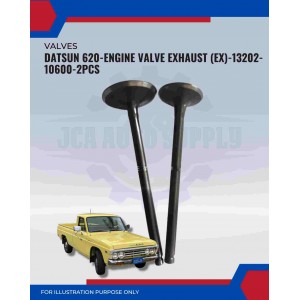Exhaust Valve Set (2pcs)-Datsun 620-520-521-Nissan Bluebird-13202-10600