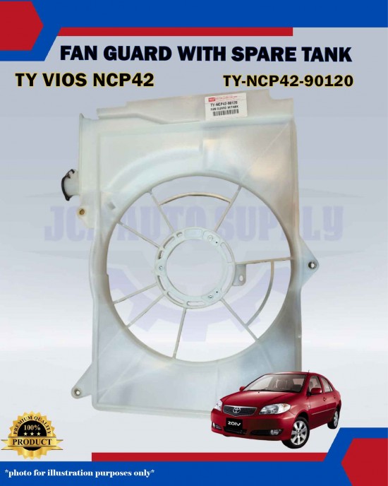 Fan Guard with Spare Tank Toyota Vios NCP42-TY-NCP42-90120
