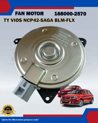 Fan Motor Toyota Vios NCP42-NCP93-Persona-Saga BLM-FLX-Iriz-GEN2-168000-2570