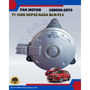Fan Motor Toyota Vios NCP42-NCP93-Persona-Saga BLM-FLX-Iriz-GEN2-168000-2570