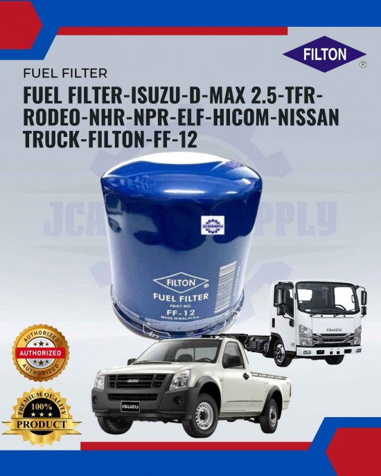 Fuel Filter-FF-12-Nissan-Isuzu-D-MAX 2.5-TFR-RODEO-NHR-NPR-ELF DIESEL FUEL FILTER-16403-Z7000-16403-J5500 image