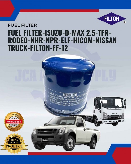 Fuel Filter-FF-12-Nissan-Isuzu-D-MAX 2.5-TFR-RODEO-NHR-NPR-ELF DIESEL FUEL FILTER-16403-Z7000-16403-J5500 image