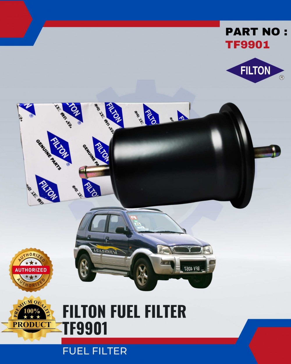 Fuel Filter Original-Proton Kembara 1.3-FILTON-TF9901 | JCA AUTO SUPPLY