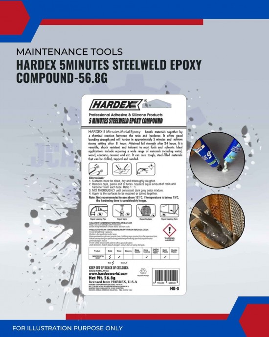 Hardex 5 minutes SteelWeld Epoxy Compound