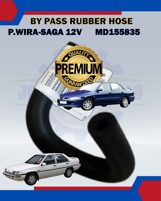 By Pass Rubber Hose (Carburetor)-Proton Wira, Saga 12V-MD155835 Belts, Hoses & Pulleys image