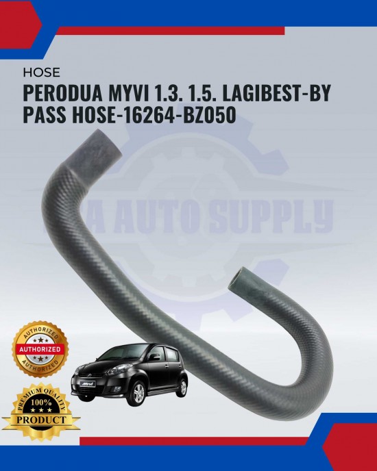 Showing image for Perodua Myvi 1.3. 1.5. Lagibest-By Pass Hose-16264-BZ050 Perodua Myvi 1.3. 1.5. Lagibest-By Pass Hose-16264-BZ050 Belts, Hoses & Pulleys image