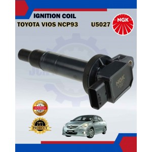 Ignition Coil-Toyota Vios NCP42 NCP93 NCP150-Yaris NCP91-Prius-NGK-U5027
