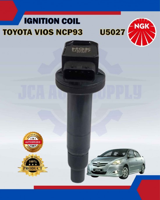 Ignition Coil-Toyota Vios NCP42 NCP93 NCP150-Yaris NCP91-Prius-NGK-U5027 image