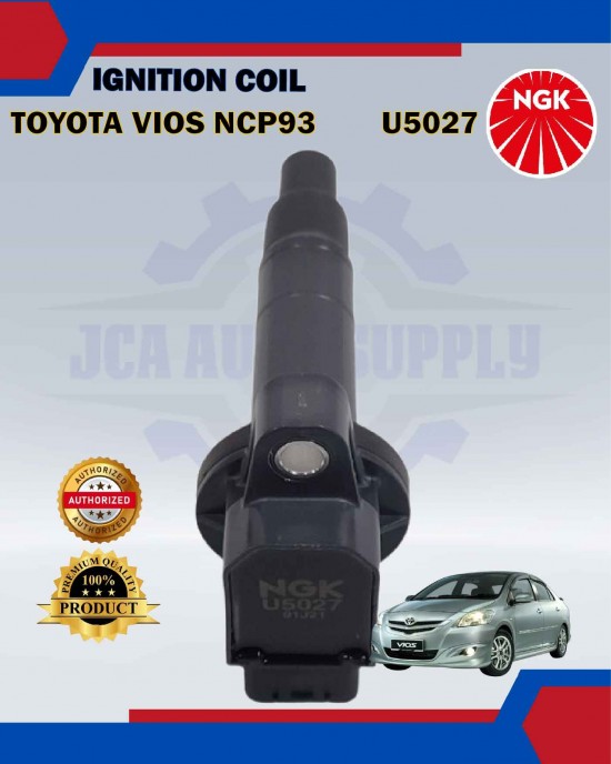 Ignition Coil-Toyota Vios NCP42 NCP93 NCP150-Yaris NCP91-Prius-NGK-U5027 image