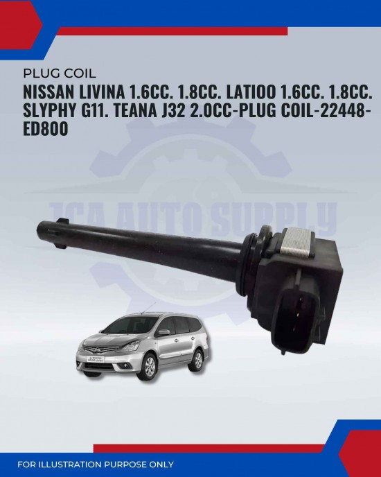 Ignition Coil-Nissan Livina 1.6cc 1.8cc-Latio 1.6cc 1.8cc-Sylphy G11-Teana J32 2.0cc-22448-ED800 Ignition Coil-Nissan Livina 1.6cc 1.8cc-Latio 1.6cc 1.8cc-Sylphy G11-Teana J32 2.0cc-22448-ED800