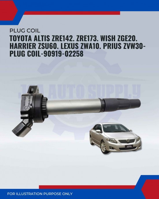 Ignition Coil-Toyota Altis ZRE142-ZRE173-Wish ZGE20-Harrier ZSU60-Lexus ZWA10-Prius ZVW30-90919-02258 Ignition Coil-Toyota Altis ZRE142-ZRE173-Wish ZGE20-Harrier ZSU60-Lexus ZWA10-Prius ZVW30-90919-02258