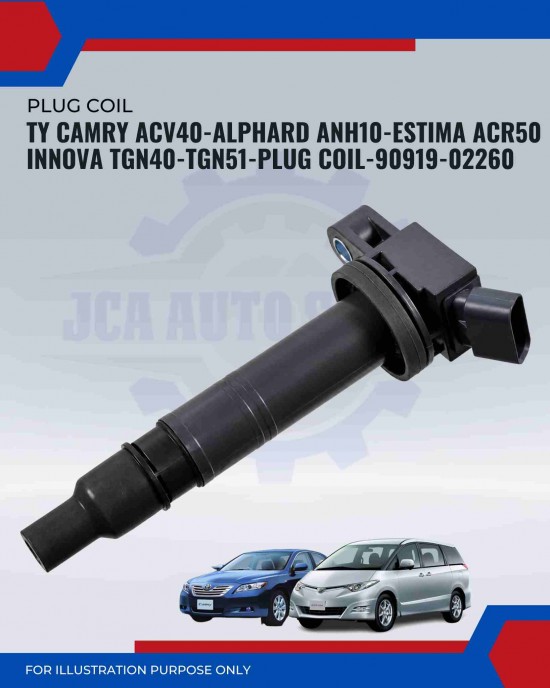 Ignition Coil-Toyota Camry ACV40-Alphard ANH10-ANH20-Estima ACR50-Innova TGN40-TGN51-TGN140-90919-02260 Ignition Coil-Toyota Camry ACV40-Alphard ANH10-ANH20-Estima ACR50-Innova TGN40-TGN51-TGN140-90919-02260