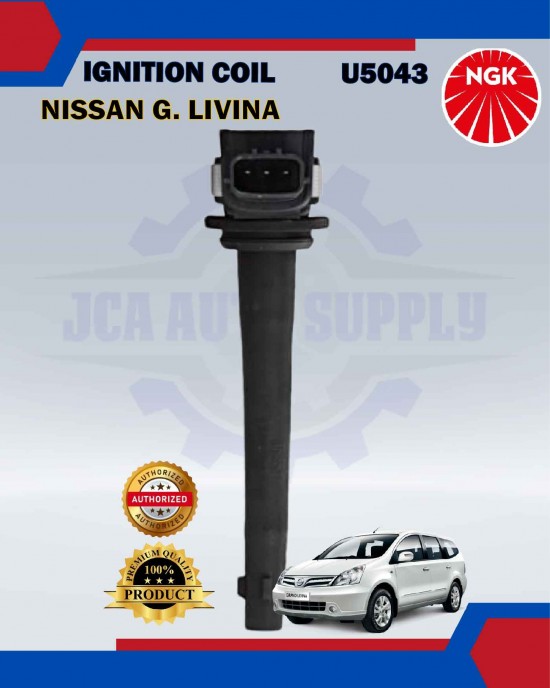 Ignition Coil-Nissan Grand Livina-Latio-Sylphy-Teana 2.0-NGK-U5043 image