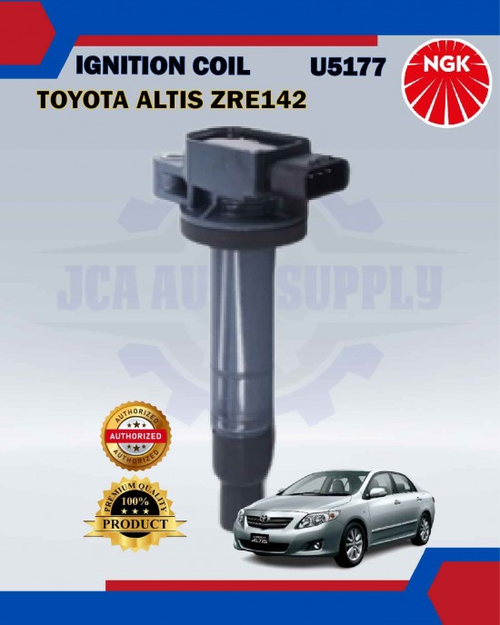 Ignition Coil-Toyota Altis ZRE142 ZRE143-Wish ZGE20 ZGE22-Harrier Hybrid-Lexus CT200H-NGK-U5177 image