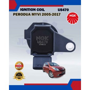 Ignition Coil-Perodua Myvi 2005-2017-Alza 2009-2022-Toyota Avanza 2007-2011-Rush 2007-2016-NGK-U5470
