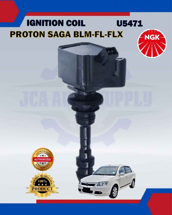 Ignition Coil-Proton Saga BLM-FL-FLX-Persona-Waja-Exora-Preve-NGK-U5471 image
