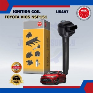 Ignition Coil-Toyota Vios NSP151-Yaris NSP151-Sienta-Perodua Bezza 1.3-NGK-U5487