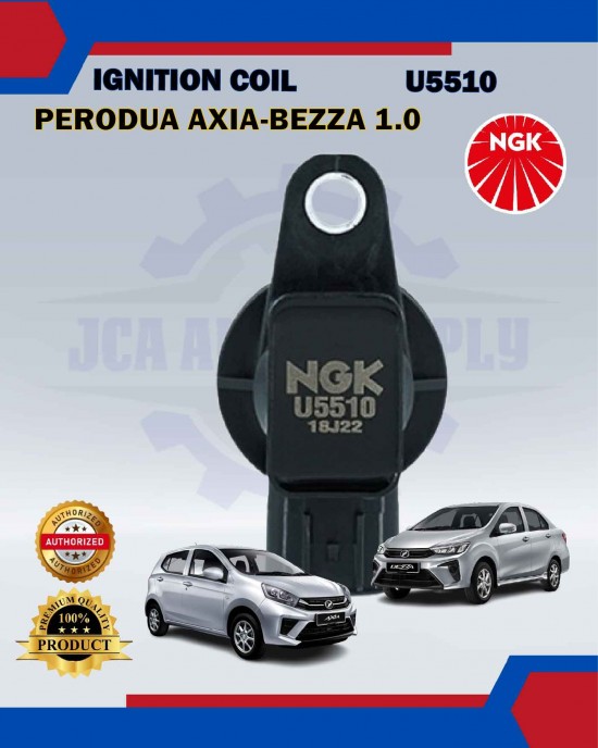Showing image for Ignition Coil-Perodua Axia-Bezza 1.0-NGK-U5510 Ignition Coil-Perodua Axia-Bezza 1.0-NGK-U5510 image