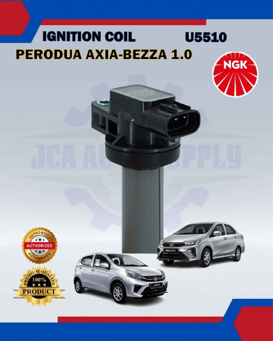 Showing image for Ignition Coil-Perodua Axia-Bezza 1.0-NGK-U5510 Ignition Coil-Perodua Axia-Bezza 1.0-NGK-U5510 image