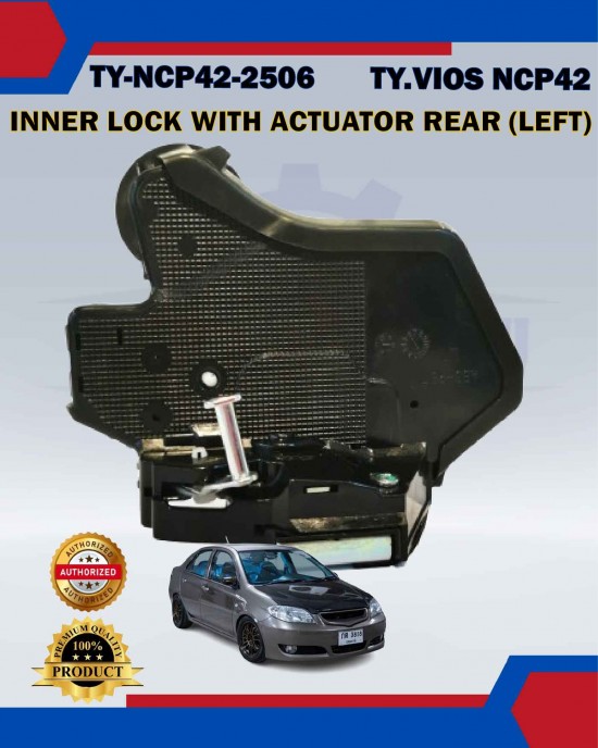 Inner Lock with Actuator Rear Left-Toyota Vios NCP42-TY-NCP42-2506 image