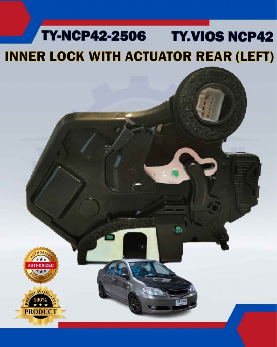 Inner Lock with Actuator Rear Left-Toyota Vios NCP42-TY-NCP42-2506 image