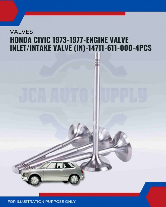 Intake Valve (IN) Set-Honda Civic (1973-1979)-Civic CVCC-Ballade 1300-Accord (1976-1977)-14711-611-000