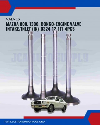 Intake Valve (IN) Set-Mazda 808-1300-Familia-GLC-Mizer-Bongo-E1400-0324-12-111