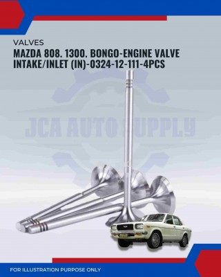 Intake Valve (IN) Set-Mazda 808-1300-Familia-GLC-Mizer-Bongo-E1400-0324-12-111