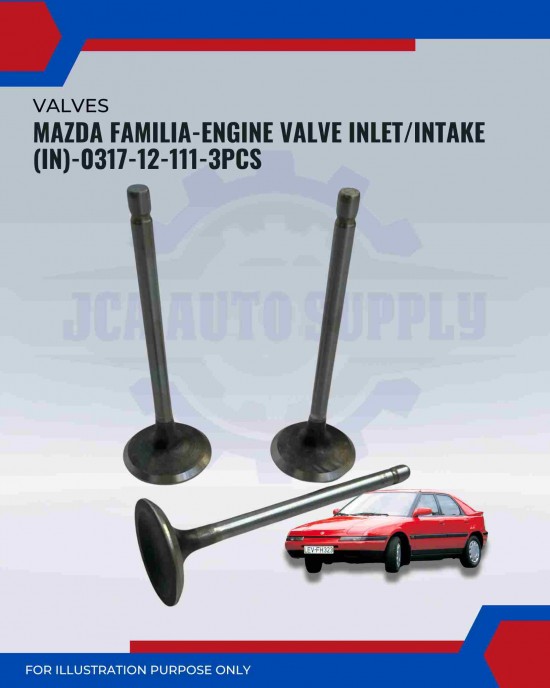 Intake Valve (IN) Set-Mazda Familia 1000cc-323 Presto-SPC FA3-FA4-0317-12-111
