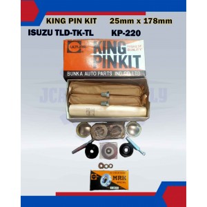 King Pin Kit Set-Isuzu TLD, TK. TL 2.5-KP-220-9885115060 (25mmx178mm)
