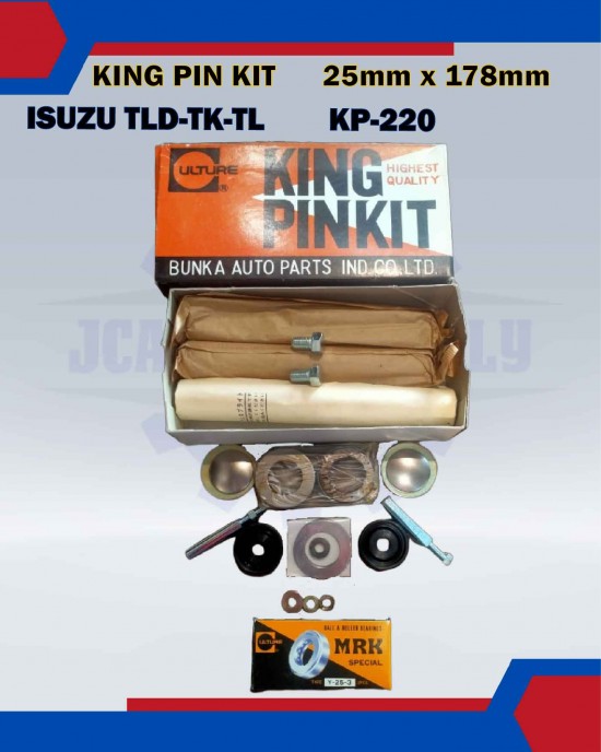 Showing image for King Pin Kit Set-Isuzu TLD, TK. TL 2.5-KP-220-9885115060 (25mmx178mm) King Pin Kit Set-Isuzu TLD, TK. TL 2.5-KP-220-9885115060 (25mmx178mm) image