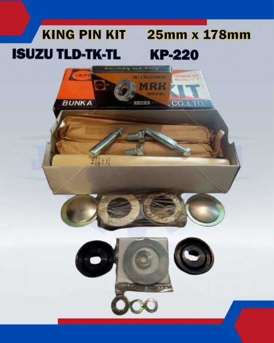 Showing image for King Pin Kit Set-Isuzu TLD, TK. TL 2.5-KP-220-9885115060 (25mmx178mm) King Pin Kit Set-Isuzu TLD, TK. TL 2.5-KP-220-9885115060 (25mmx178mm) image