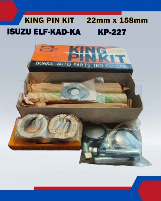 Showing image for King Pin Kit Set-Isuzu ELF, KAD, KA-KP227-5878300730 (22mmx158mm) King Pin Kit Set-Isuzu ELF, KAD, KA-KP227-5878300730 (22mmx158mm) image