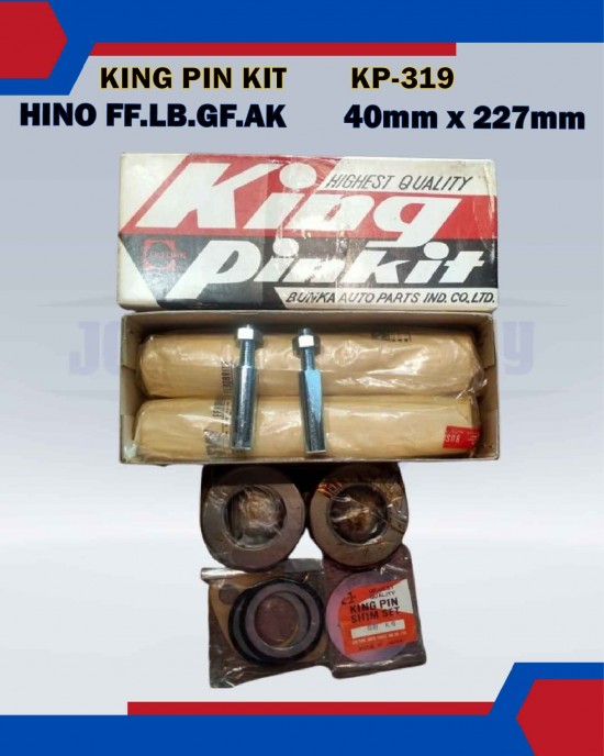 Showing image for King Pin Kit Set-Hino FF, LB, GF, AK-KP-319-04043-2009 (40mmx227mm) King Pin Kit Set-Hino FF, LB, GF, AK-KP-319-04043-2009 (40mmx227mm) image