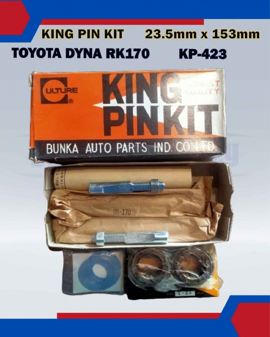 King Pin Kit Set-Toyota Dyna RK170-KP-423-04431-36012 (23.5mmx153mm) Bearing and Oil Seals image