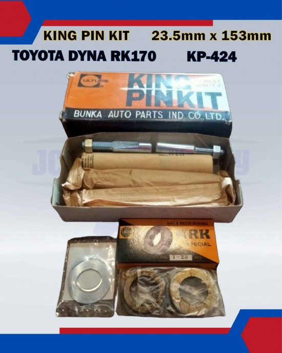 King Pin Kit Set-Toyota Dyna RK170-KP-424-04431-36014 (23.5mmx153mm) Bearing and Oil Seals image