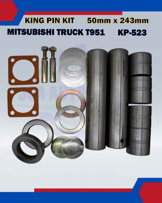 King Pin Kit Set-Mitsubishi Truck T951-KP-523-14001-24400 (50mmx243mm) image